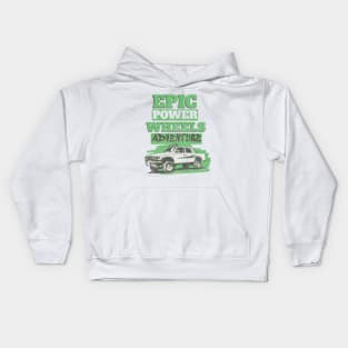 Epic Power Wheels Offroad adventure Kids Hoodie